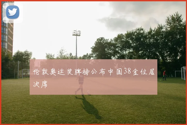 伦敦奥运奖牌榜公布中国38金位居次席